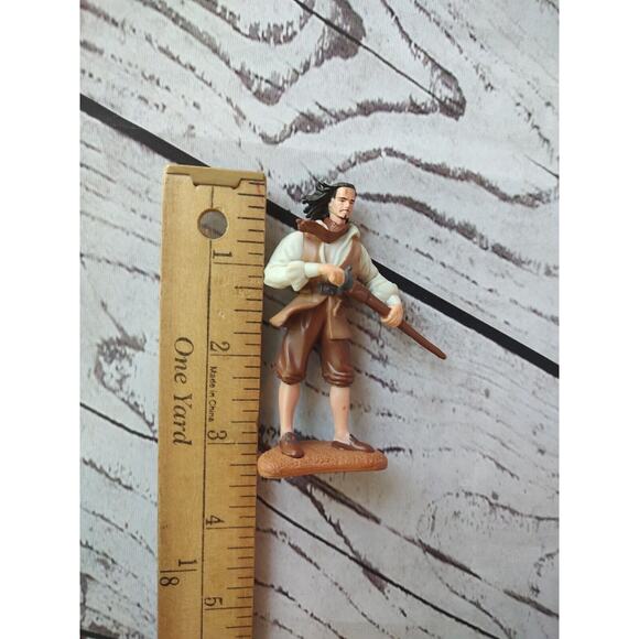 Disney Pirates Of The Caribbean Figure Will Turner Brown Pants Vest Plastic Vtg - Picture 7 of 7
